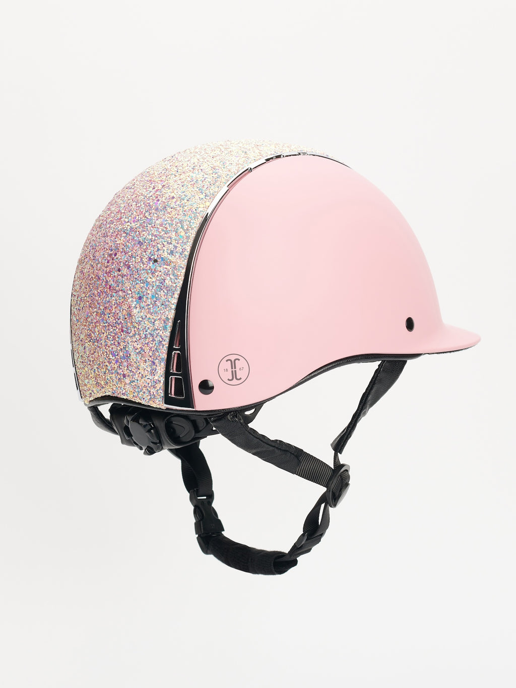 JACSON kask jeździecki Philly Mips PINK/SPARKLE