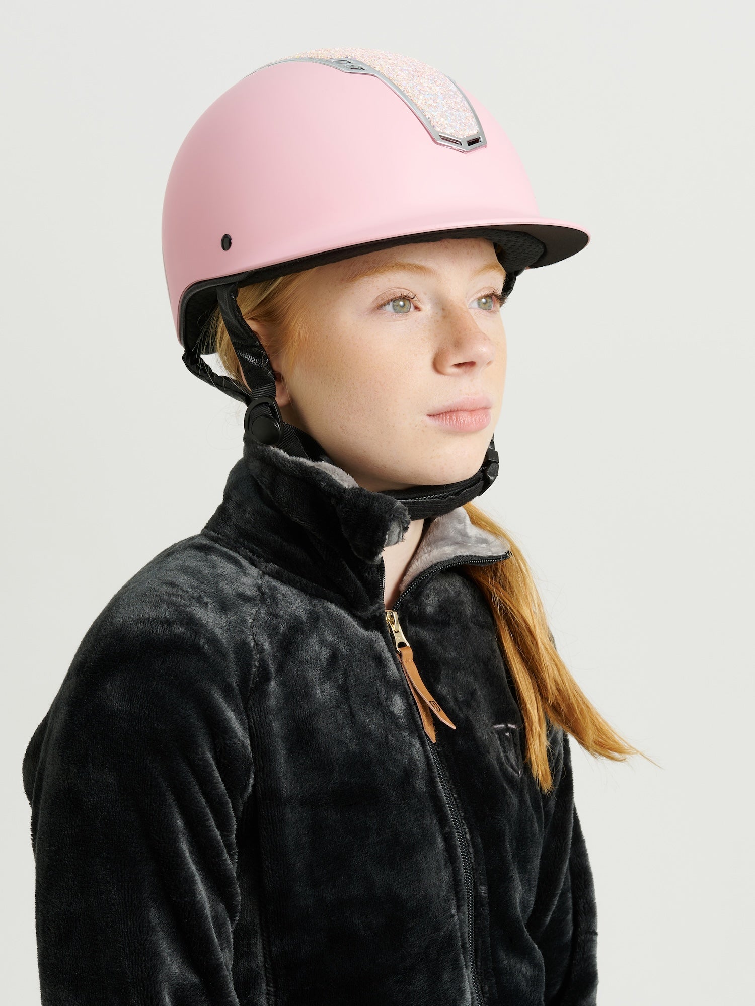 JACSON kask jeździecki Philly Mips PINK/SPARKLE